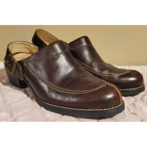 Women's Leather Red Wing Slip-On Mules, Size 6.5M, 4079